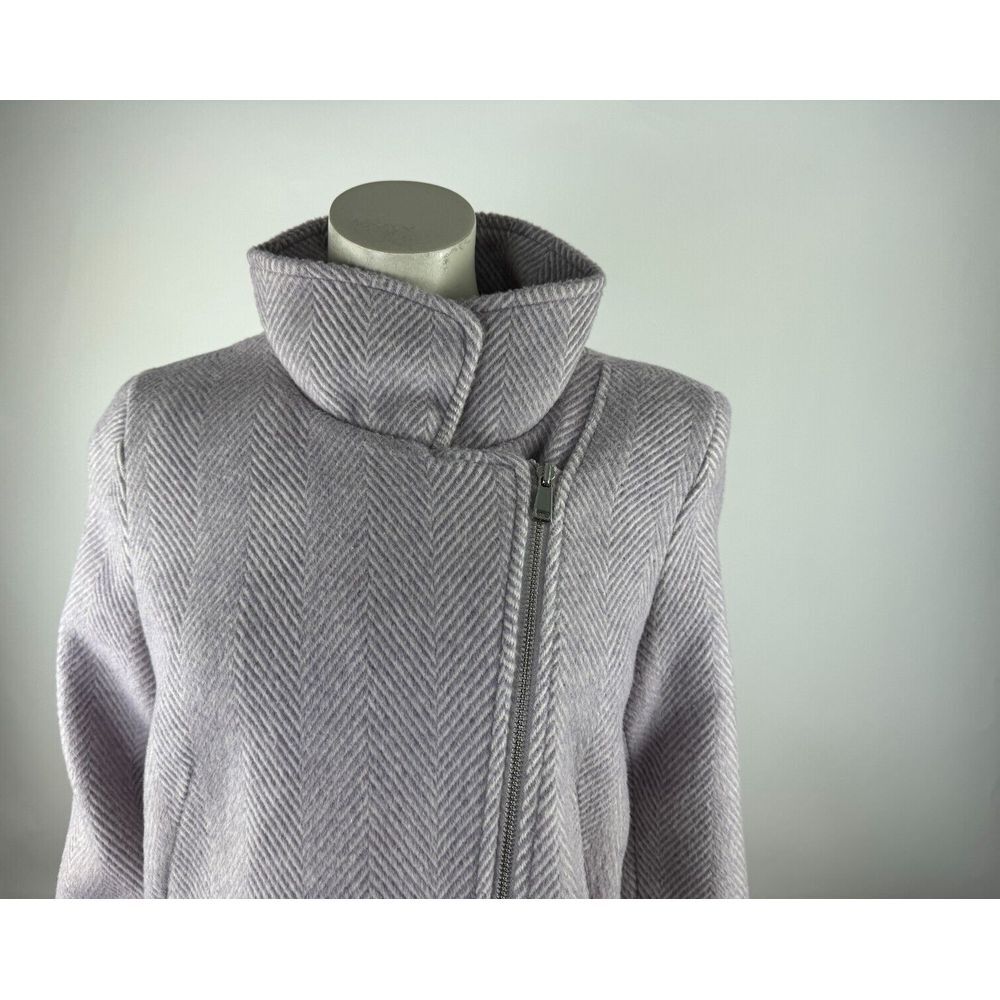 LOFT Lilac Wool Pea coat Women M NWT‎ $175 Long Sleeve Pockets Full Zip Jacket - Picture 16 of 16